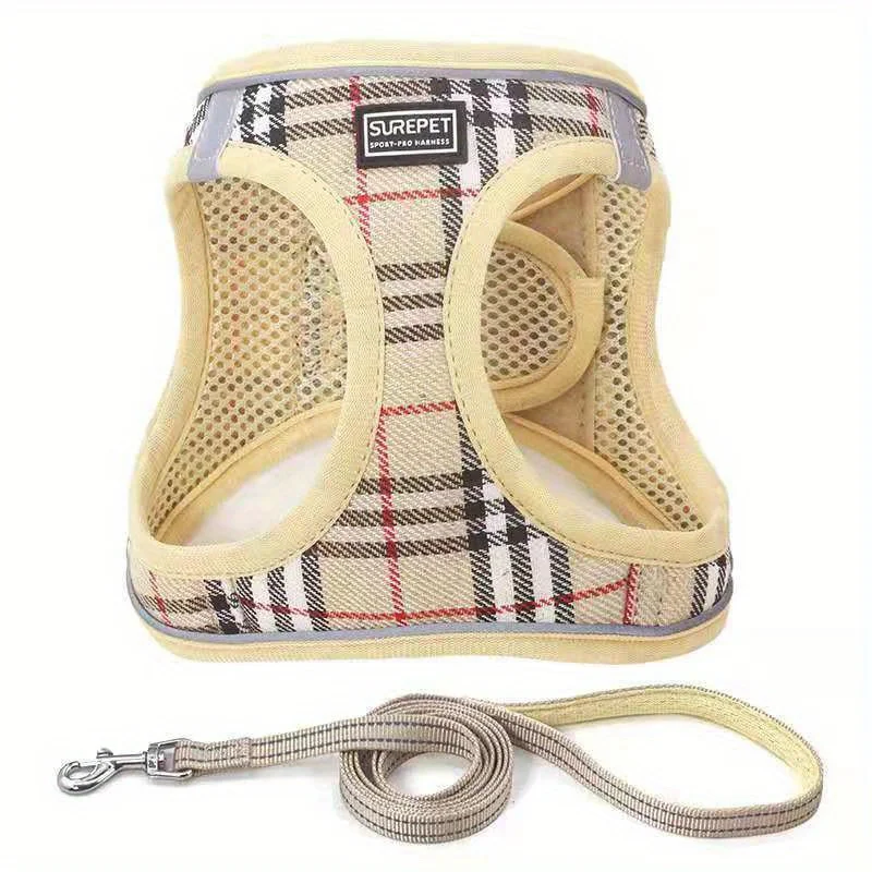 Adjustable Reflective Dog Chest Carrier with Attached Leash - A Safe and Comfortable Choice for Any Occasion!