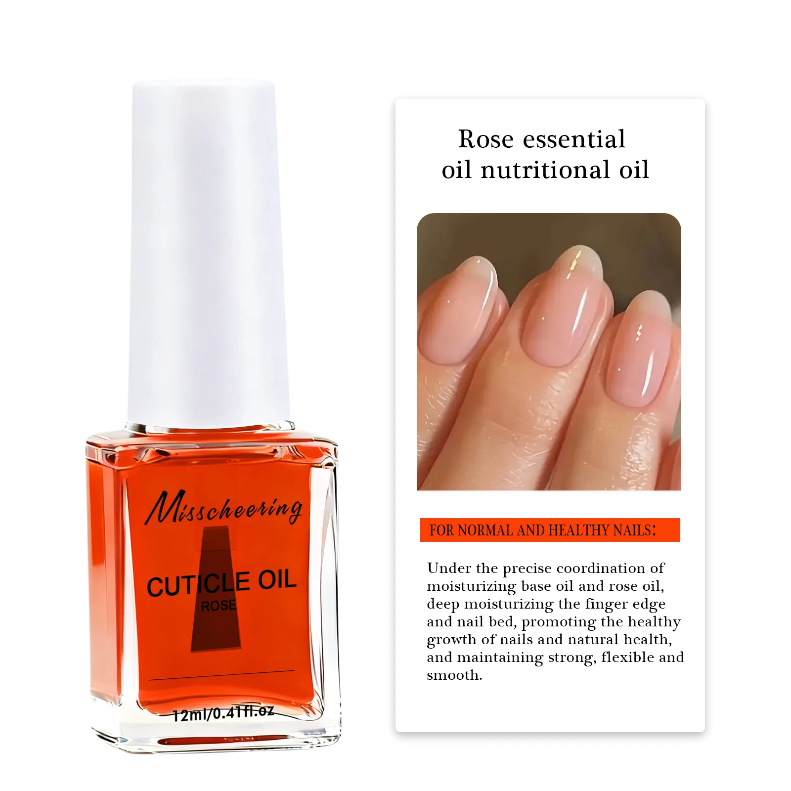 12ml Nail Rose Olio Essenziale Olio Nutrizionale Unghie Riparazione Mano Cuticole Manicure Trattamento Rinforzamento Delle Unghie Forniture Per La Cura
