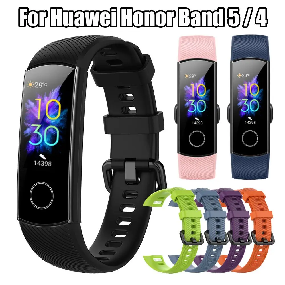 Classic Bracelet Smart Wristband for Honor Band 5 4 Wrist Strap Watch Band Silicone