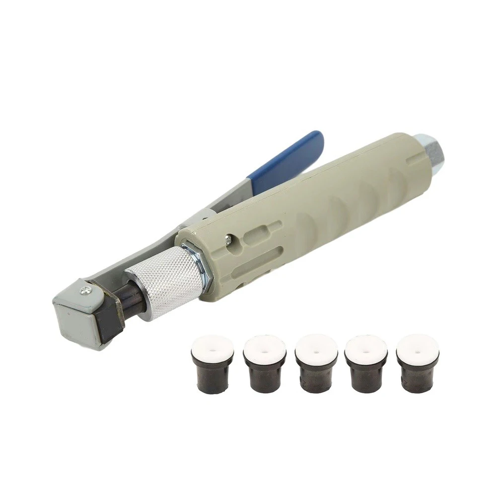 Pneumatic Sandblaster with 304 Stainless Steel Build and 5 Nozzles 2mm 2.5mm 3mm 3.5mm 4.5mm for Workshop Applications