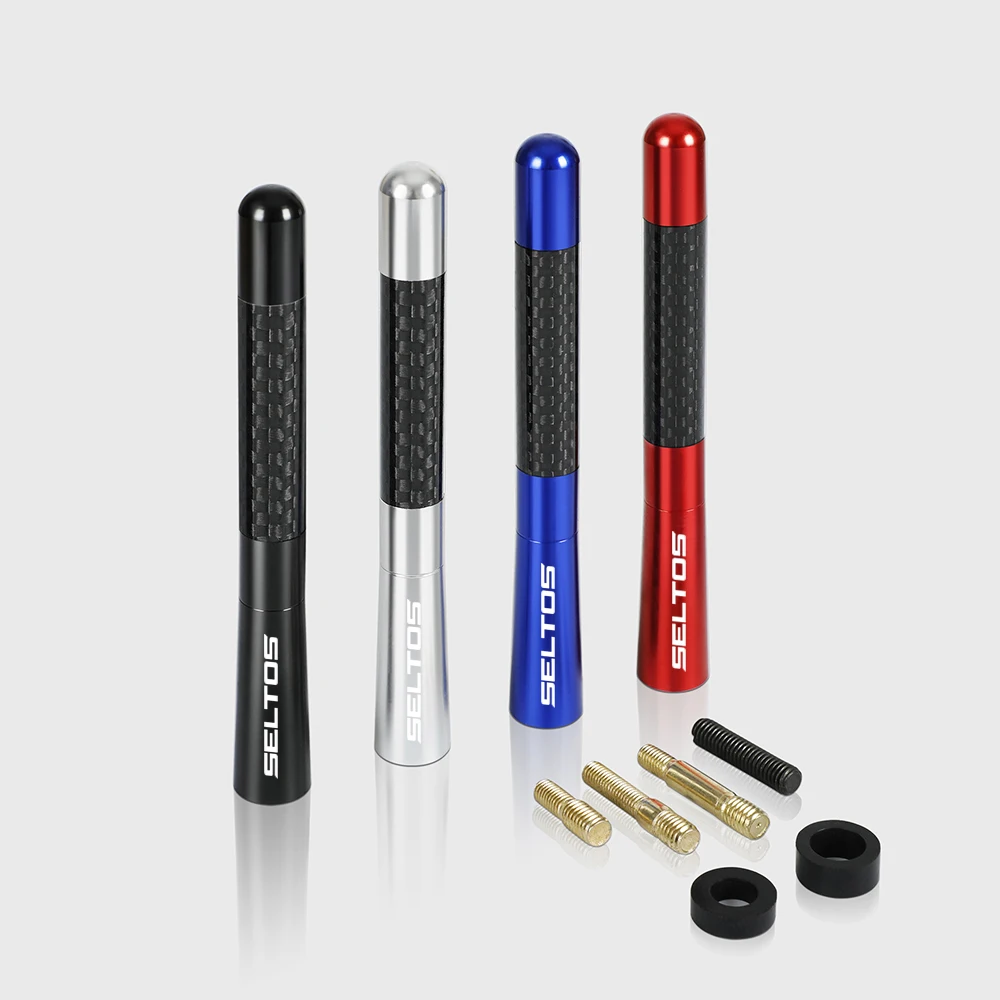12cm Carbon Fiber Car Radio Antenna For Kia Sportage 3 4 QL Rio 3 4 K2 Optima Sorento Picanto Ceed Forte Accessories Car Styling