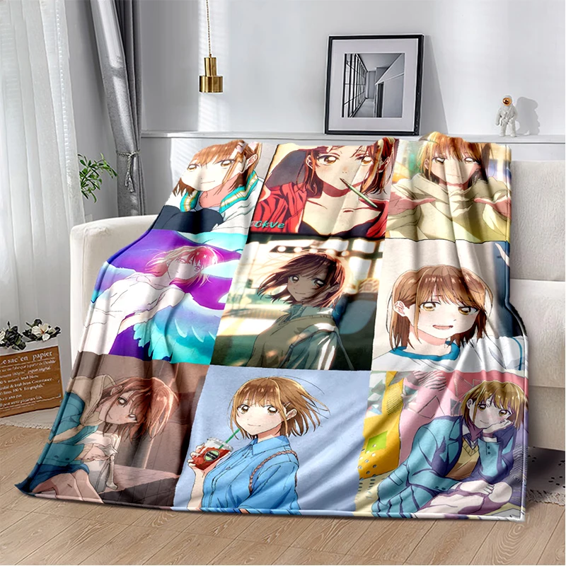 3D Cartoon Blue Box Ao No Hako Love Anime  Blanket,Soft Throw Blanket for Home Bedroom Bed Sofa Picnic Travel Office Cover Kids