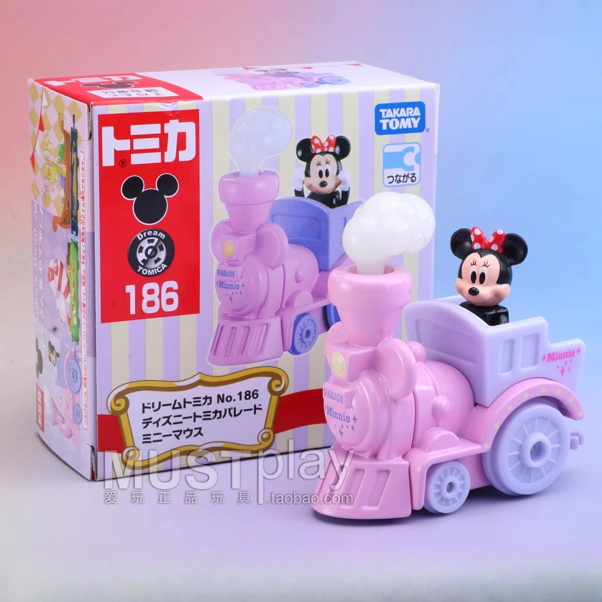 Takara Tomy Dream Tomica Car No. 186 Минни Маус Игрушки для мальчиков Deicast 1/64 Модели транспортных средств Подарок на день рождения