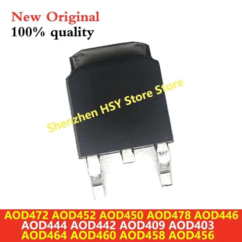 (10piece) 100% New AOD472 AOD452 AOD450 AOD478 AOD446 AOD444 AOD442 AOD409 AOD403 AOD464 AOD460 AOD458 AOD456 TO-252 Chipset
