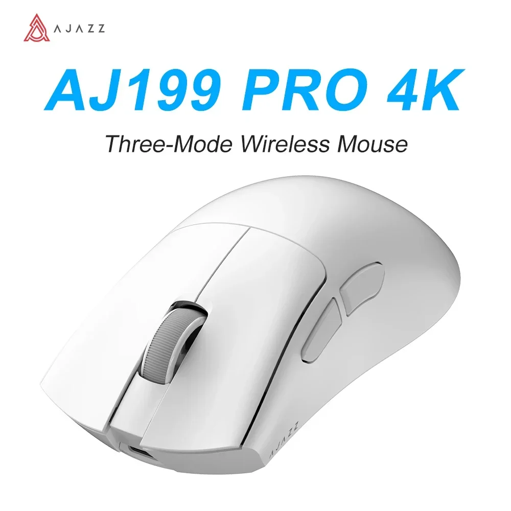 PYLV X AJAZZ AJ199 PRO Wireless Three-mode Mouse PAW3395 26000DPI Macro Defines Cable Gaming Mouse PC Player Accessories