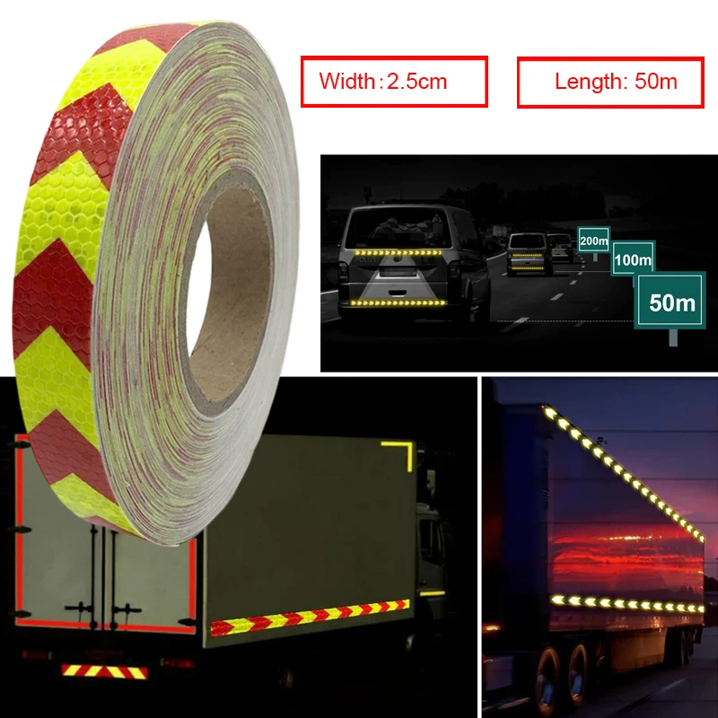 autocollants-de-securite-reflechissants-en-forme-de-fleche-bande-adhesive-d'avertissement-film-autocollant-accessoires-de-voiture