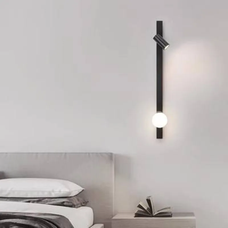 O novo estilo nórdico minimalista cobre led lâmpada de parede é usado para a lâmpada de parede personalizada do hotel ao lado da sala de estar