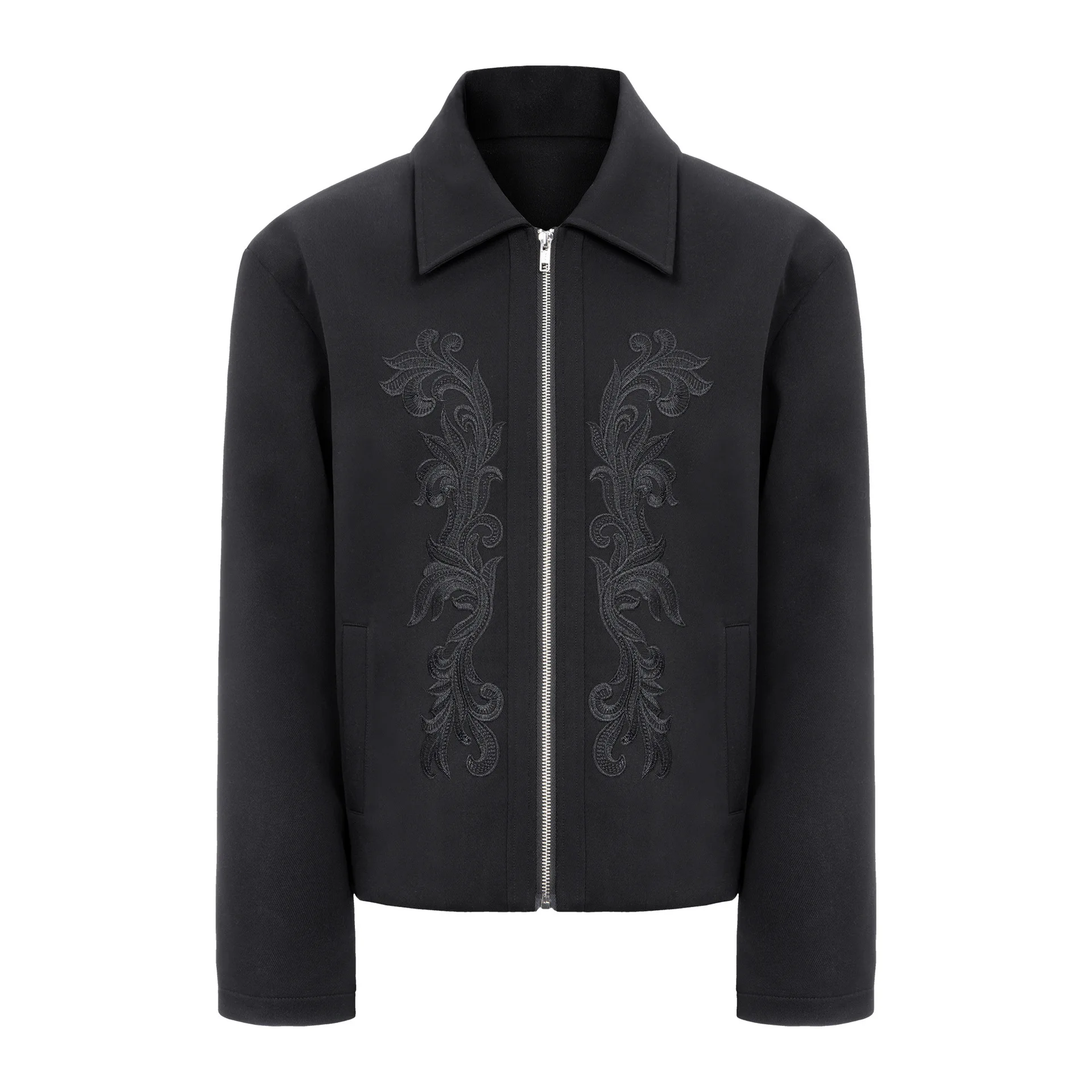 

Весна-Осень, новая мода в американском стиле, мужские повседневные модные простые куртки с отложным воротником и длинными рукавами на молнии, мужские пальто, топы