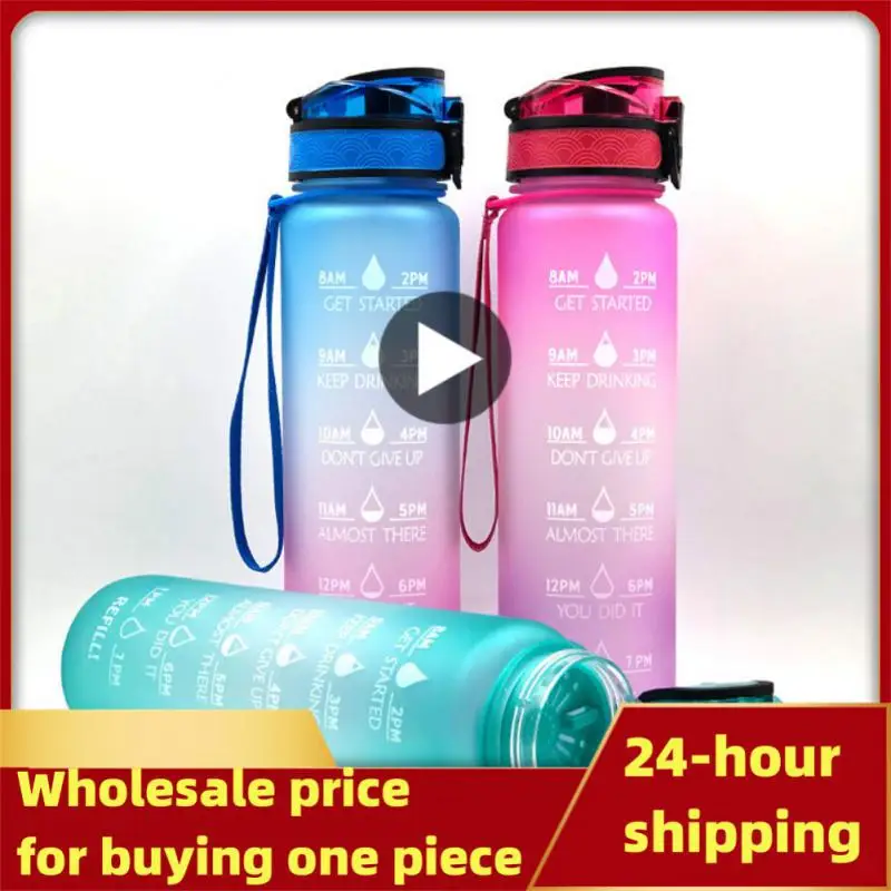 Liter Water Bottle Motivational Sport Water Bottle Leakproof Bottles Drinking Outdoor Travel Gym Fitness Jugs 780ml Cups