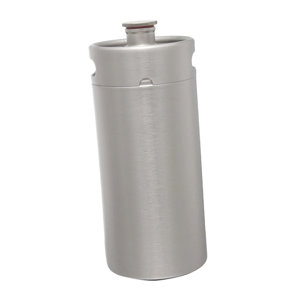 Keg Growler Stainless Steel Durable Beer Bottle Craft Brew Storage for Outdoor Indoor Celebration