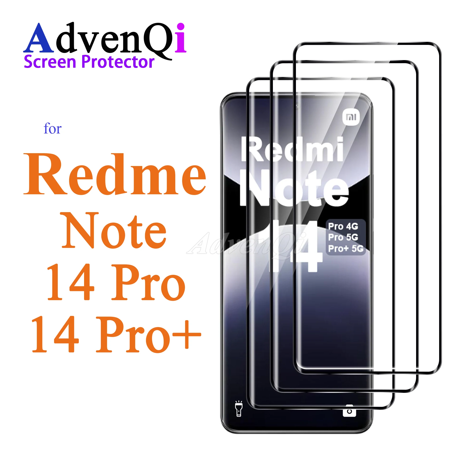 3D Screen Protector For Redmi Note 14 Pro 4G 5G Plus 6.67 inch Tempered Glass HD Crystal 9H Anti Scratch Case Friendly product photo