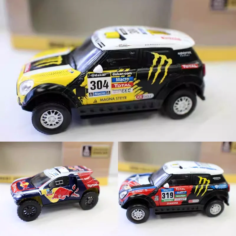 دييكاست 1:43 مقياس DA * KAR Mini All4 داكار سبيكة سيارة نموذج تحصيل لعبة هدية تذكارية عرض حلية