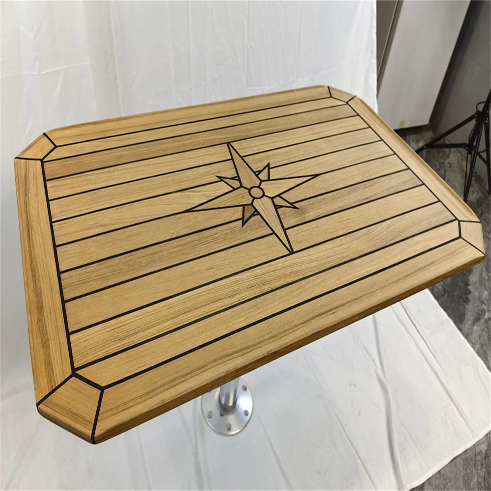 

Boat Rectangular Teak Table Top 580x900mm 22.8x35.4 inch Square Corner Marine Boat RV TT6090 e2cea94