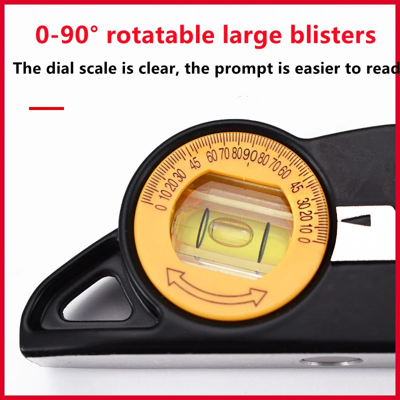 Magnetic Level Ruler Bearing Ruler Lever Spirit Level Angle Gauge Finder Penggaris Vertikal Horisontal Bingkai Foto Alat Gantung