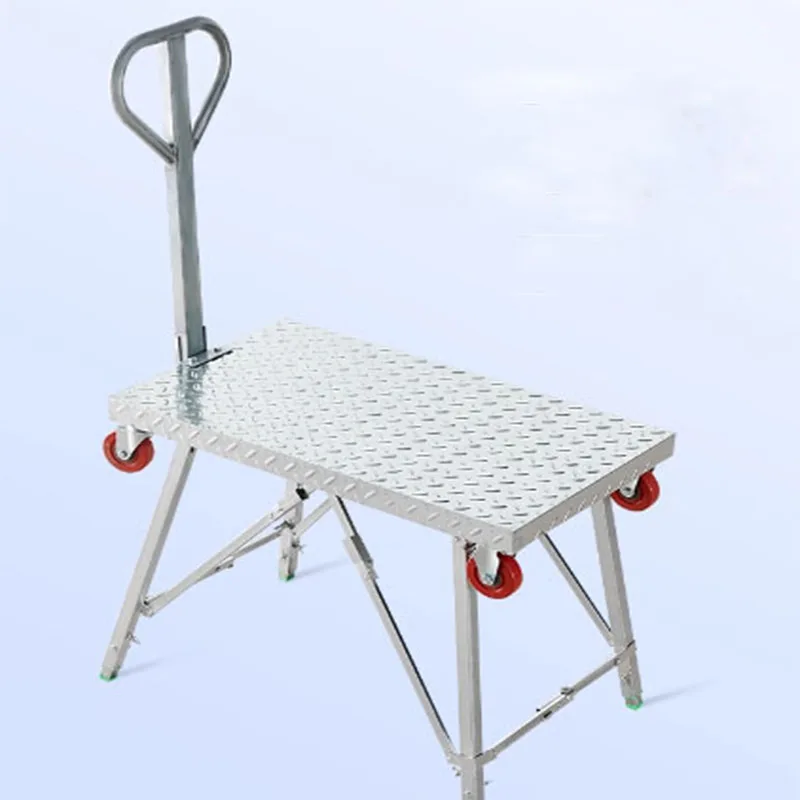 عربة يدوية متعددة الوظائف على شكل حصان، سقالة رفع سميكة قابلة للطي، ديكور داخلي، مقعد حصان محمول