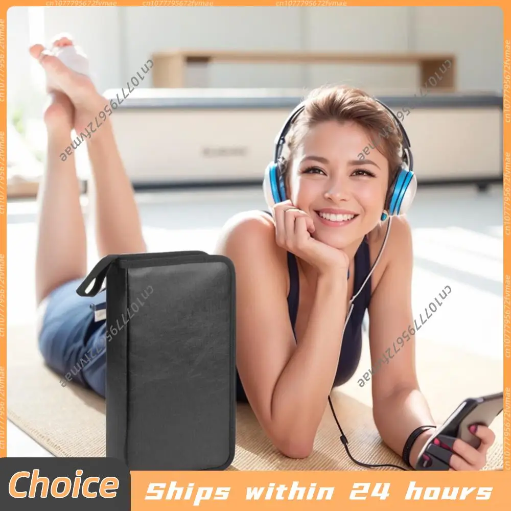 Portable Zipper DVD CD Holder CD/DVD Disc Carry Case Handbag Dustproof Album Storage Sleeve Double-side CD DVD Storage Organizer