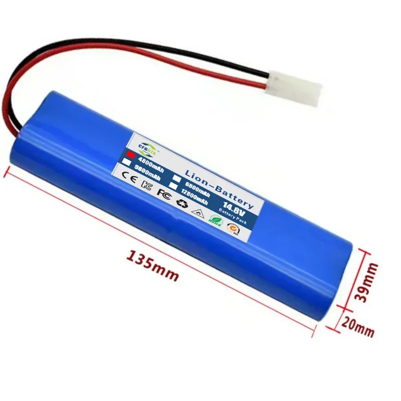 14.8V 12800mAh Battery Pack for Qihoo .360 S6 .Robotic Vacuum Cleaner Spare Parts Accessories Replacement Batteries.