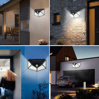 Solar Light Outdoor Garden Street Lighting Human Sensing Home Garden Waterproof Outdoor Energy-saving Led Wall Lights