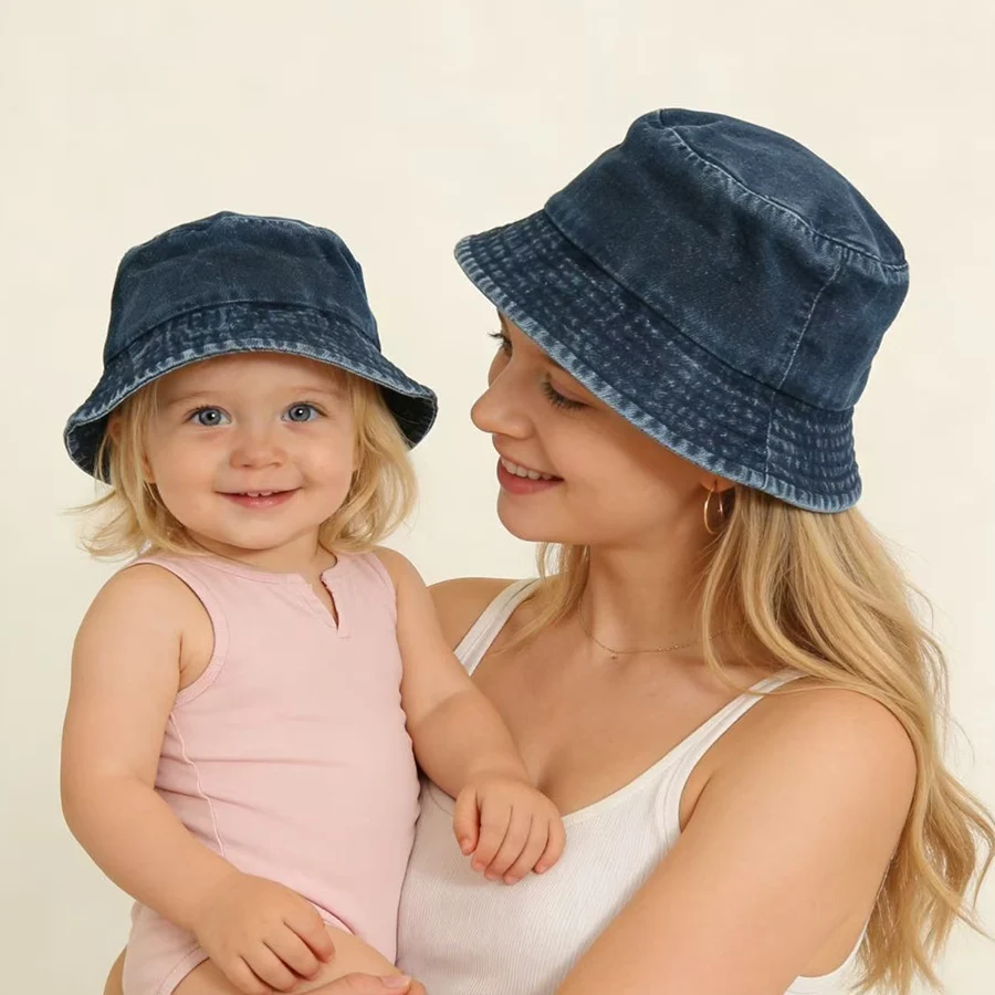 chapeus-de-verao-dobraveis-em-denim-para-pais-e-filhos-chapeu-de-pescador-em-cores-solidas-unissex-para-meninas-e-meninos-gorros-panama-bone-de-sol