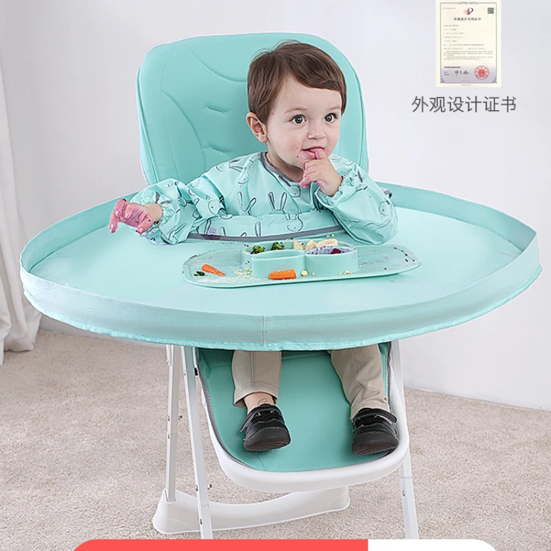 Self feeding Baby Eating Anti Dirt Tool Dining Chair Children\'s Meal Bag Cover Waterproof bib tray