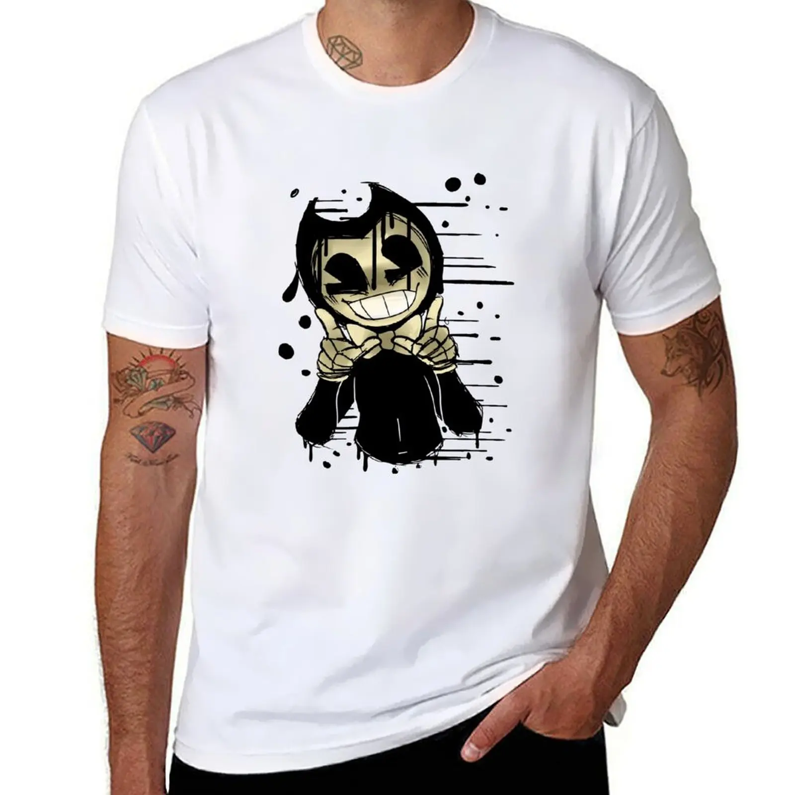 

The Retro Ink Photo T-Shirt t shirts cotton 100% man t shirt cotton