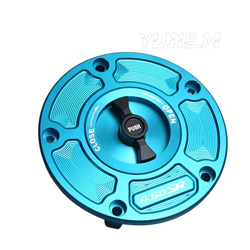 Motorcycle Accessories CNC Fuel Gas Tank Cap Cover Aluminum Keyless For 450SR 450 SR 450SS 2022 2023 2024 2025