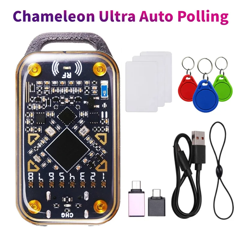 [NEW A09R!】 RFID Smart Chip Reader Chameleon Ultra Smart Card Emulator NFC Duplicator ID IC Card Decode +3XUID Keychain/Card