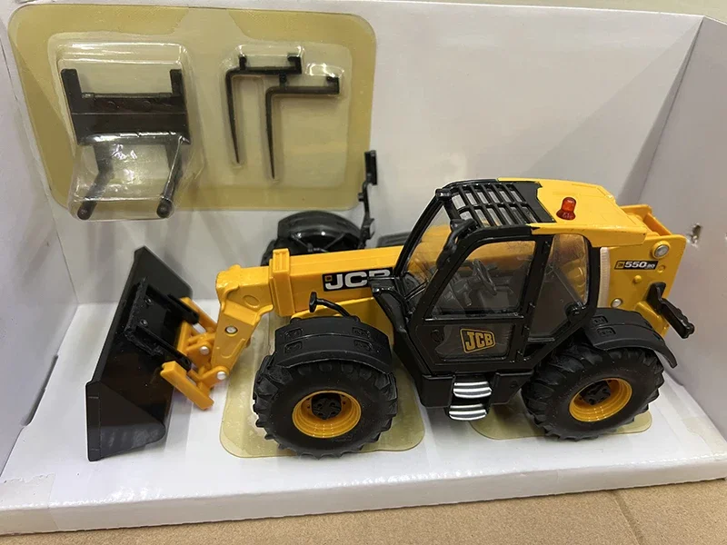 BRITAINS Diecast Alloy 1:32 Scale JCB 550-80 LOADALL Telescopic Arm Multifunctional Forklift Cars Model Adult Toys Classics Gift