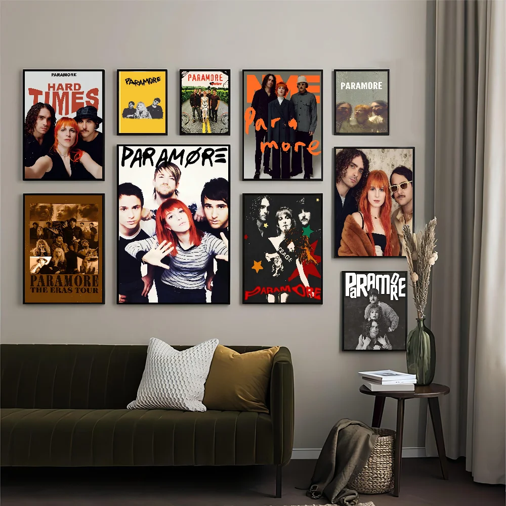 Paramore Band DIY Sticky Poster Vintage Room Bar Cafe Decor Home Decor