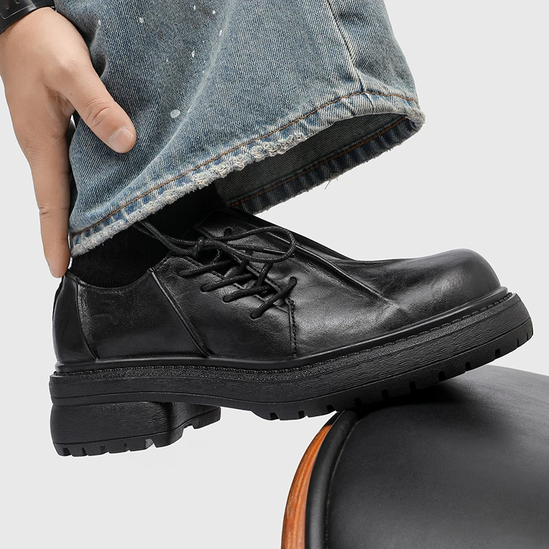 

Мужские лоферы из искусственной кожи, удобная классическая деловая повседневная мужская обувь, размер 38-46