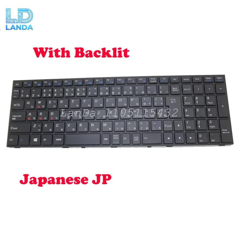 Backlit JP US UK Keyboard For CLEVO P650 MP-13H80J0J430B 6-80-P6500-211-1 MP-13H80J0J4306 6-80-P6500-210-1 P650SE P670 Japanese