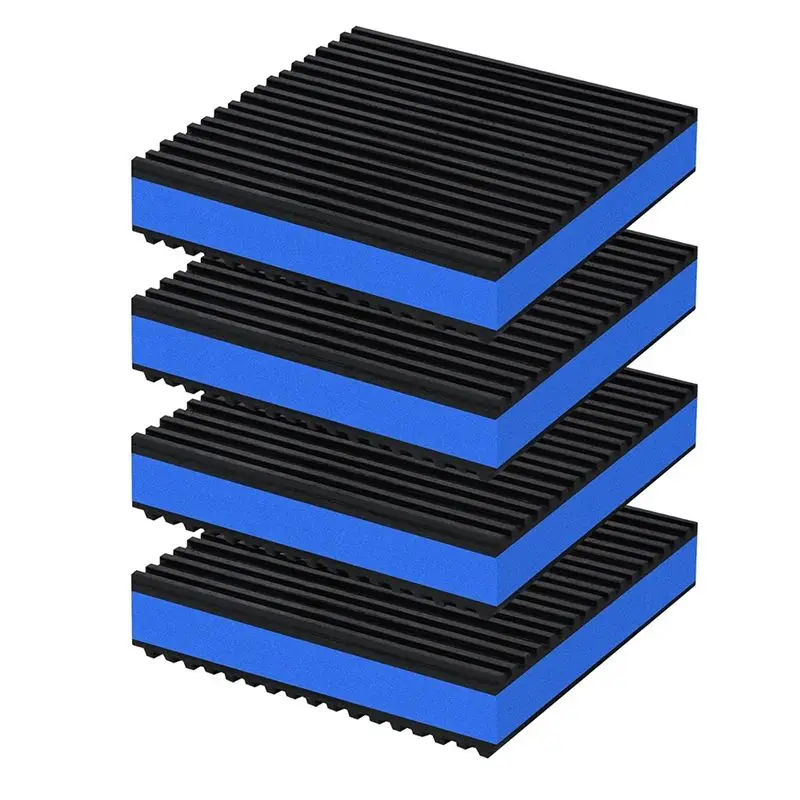 A74E-4P Anti Vibration Pads Ribbed Rubber Anti Vibration Isolation Pads For Air Compressor, Air Conditioner Unit