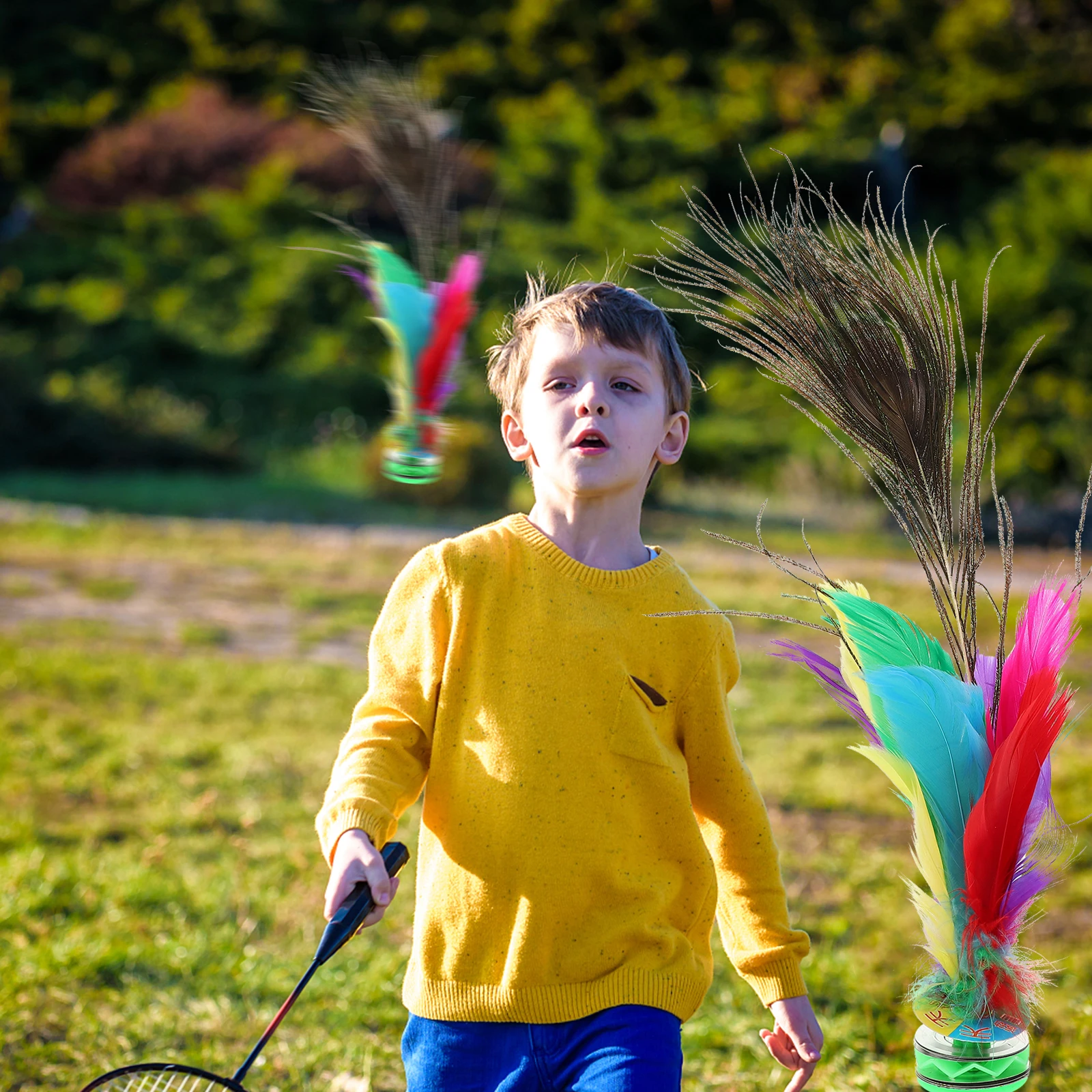 4 Pcs Shuttlecock Lightweight Jianzi Kids Toys Sports Large Game Iron Exercise Outdoor Attractive