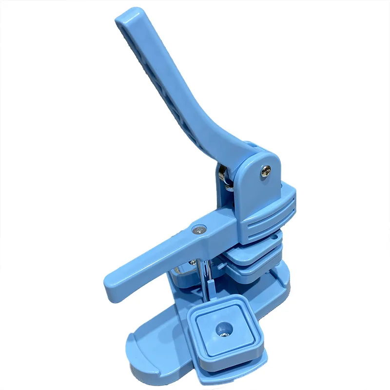 

Square Plastic Badge Maker 50x50mm DIY Square Badge Machine with Fridge Magnet Plastic Base Supplies