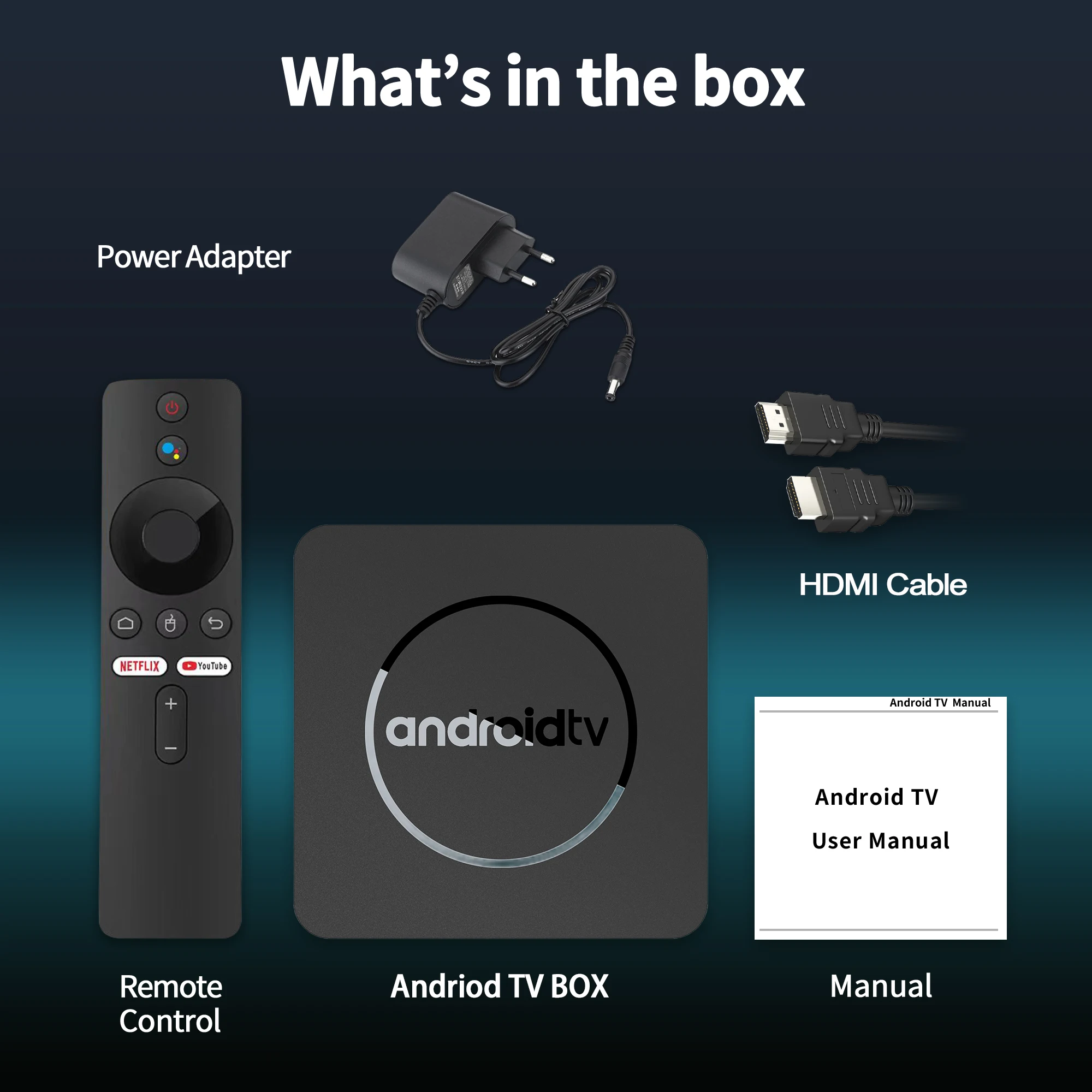 Mortal Q1 Smart TV Box Android13 Allwinner H313 Google Assistant 2GB16GB Dual 2.4G5.8GWifi Bluetooth 4KHDR10 Stream Media Player
