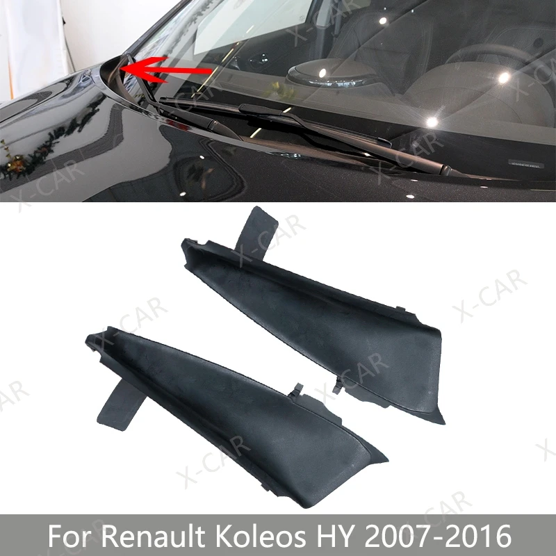 Para Renault Koleos HY 2007-2016, Placa Deflectora de Agua para el Esquinas del Parabrisas Delantero, Cubierta Lateral del Limpiaparabrisas, 66895JY00A 66894JY00A