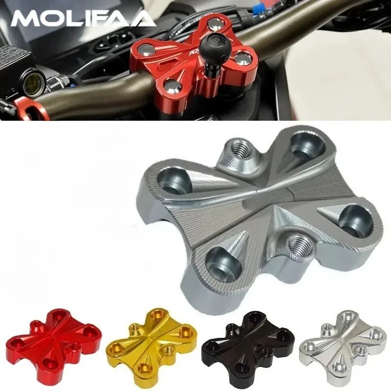 

For Honda ADV 160 150 Motorcycle Steering Cover CNC Raiser Handlebar Clamps Mount Fixed Bracket Accessories