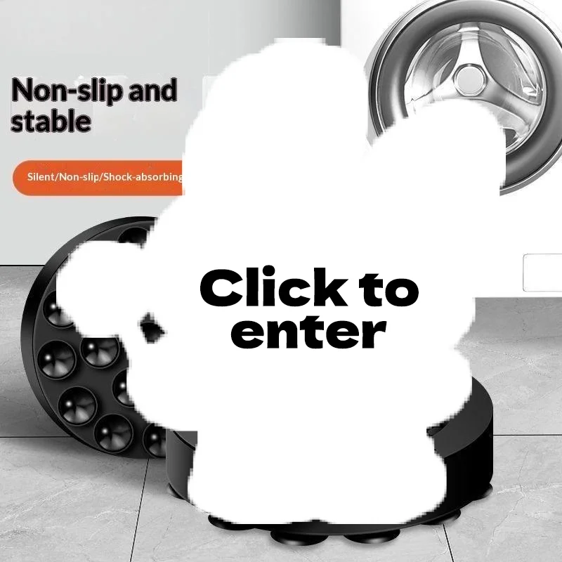 4Pcs Washing Machine Anti Vibration Pads Non Slip Noise Reducing Rubber Mats for Laundry Room Dryer Furniture