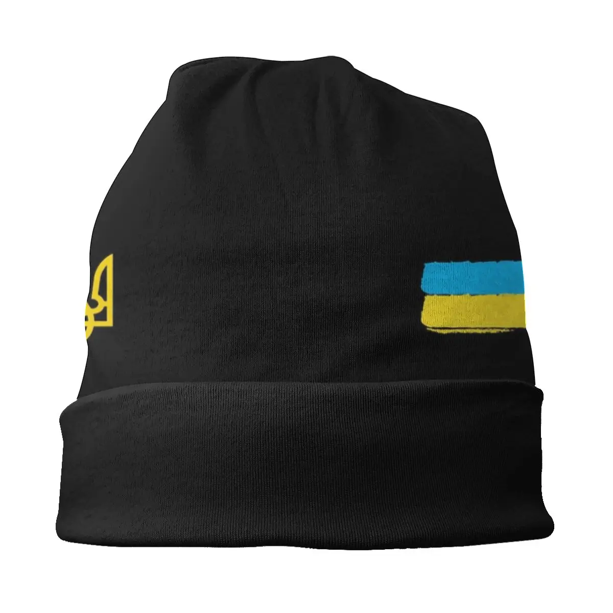 Coat Of Arms Of Ukraine Trident Unisex Bonnet Winter Warm Knit Hat Beanies Caps Adult Ukrainian Flag Beanie Hats Outdoor Ski Cap