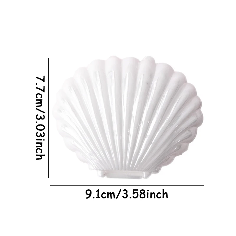 Boîtes à bonbons coquillages en plastique, emballage cadeau mignon, sacs de rangement de bijoux de maquillage, décor de fête, décor de faveur de mariage, 1 pièce