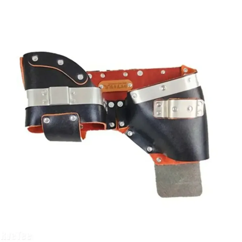 High Grade Leather Electrician Tool Belt Multi-function Metal Tool Holders Fit Drill Hammer Tape Measure Electric Wrench