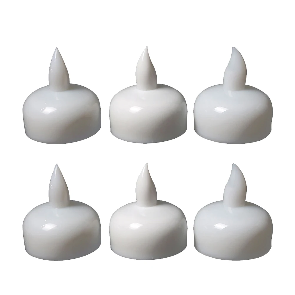

4pcs Candles LED Waterproof Decorative Flameless White Wax for Pool Floating Candles Wedding Garden Bedroom