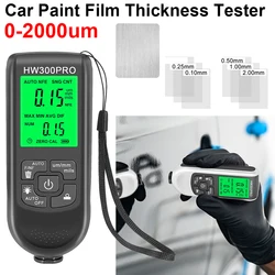 0-2000UM Car Paint Film Thickness Tester HW-300PRO Coation Thickness Gauge Car Coating Measuring Tools Automotive Paint Meter