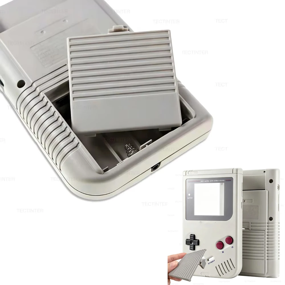 Image of 1 Stück Batteriefachabdeckung für GB-Konsole, Gehäuse für Gameboy Classic GB DMG GBO, Rückabdeckung, Gehäuse, Ersatzteile, Zubehör