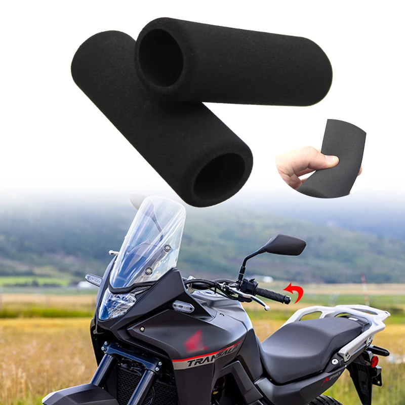 

Motorcycle Grip Cover Universal Slip On Anti Vibration Handle Foam Grips Cover For Honda XL 750 XL750 Transalp 750 2023-2024