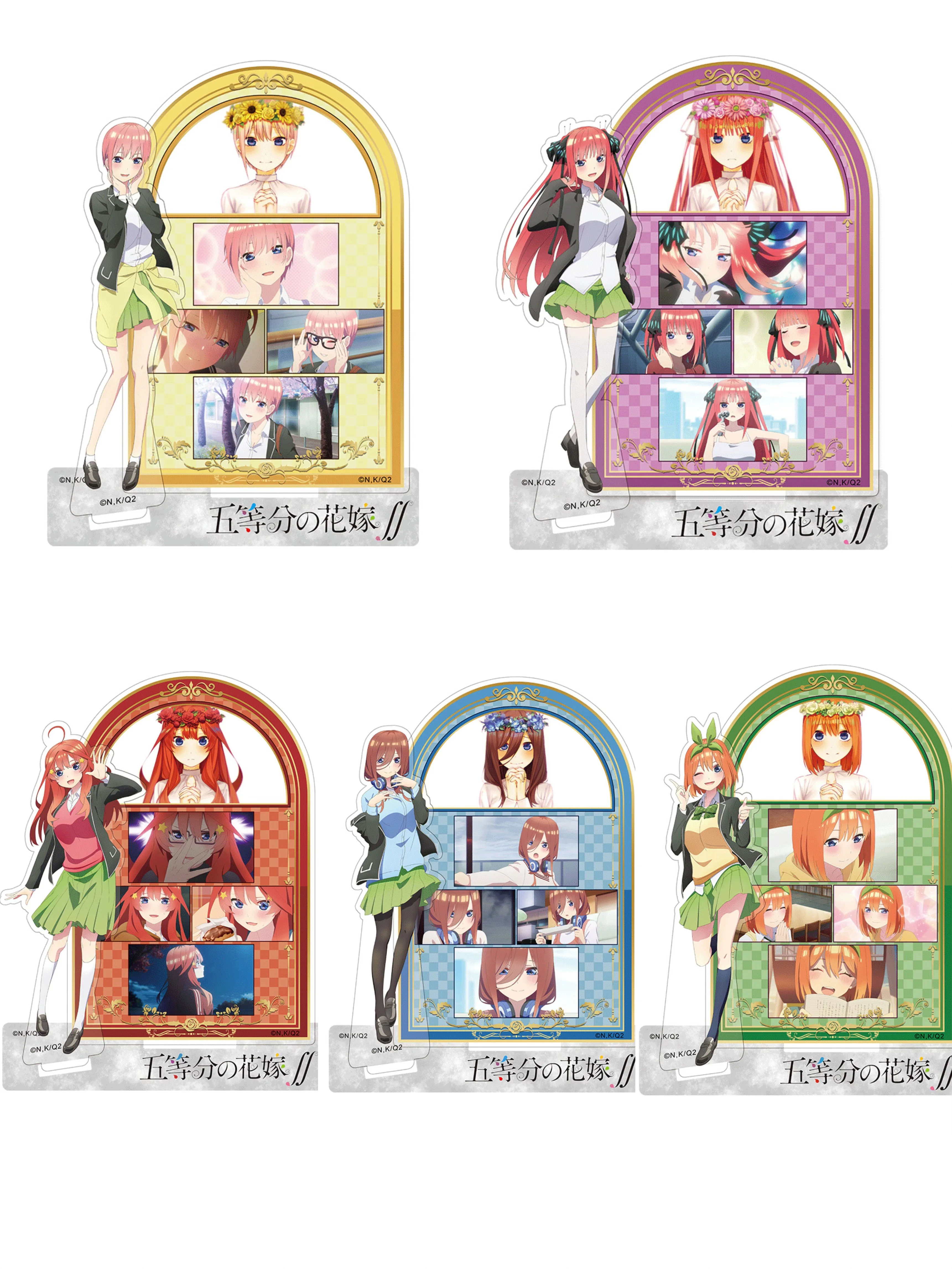 

15cm hot Anime The Quintessential Quintuplets Keychain HD Figures Cosplay Kimono Stylings Acrylic Stand Model Desk Decor Gifts