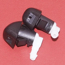 2x Front Windshield Washer Jet Nozzles ABS Black Fit For Honda Odyssey 76810-TK8-A01 76810TK8A01 2011 2012 2013 New Replacement