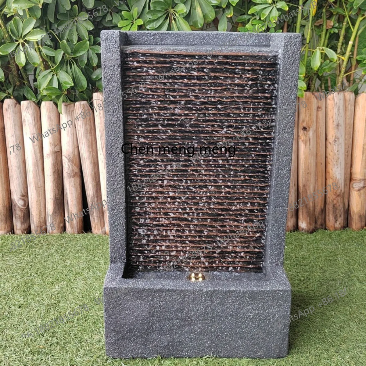 

Imitation stone slate flowing water effect courtyard indoor outdoor garden art landscape landscape appreciation fountain