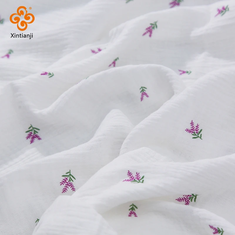 Soft Heart Print Cotton Sewing Fabric for DIY Projects