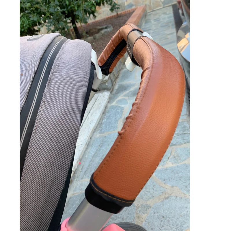 Baby Stroller Armrest For Cybex Balios S Push Bar Pu Protective Case Covers 28x24x12cm Handle Wheelchairs Strollers Accessories